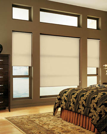 Plain Beige Roller Blinds