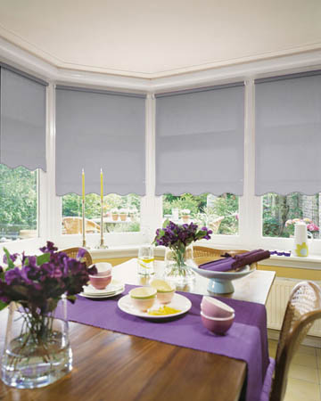 Bermuda Plain Grey Roller Blinds