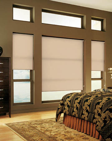 Plain Peach Roller Blinds