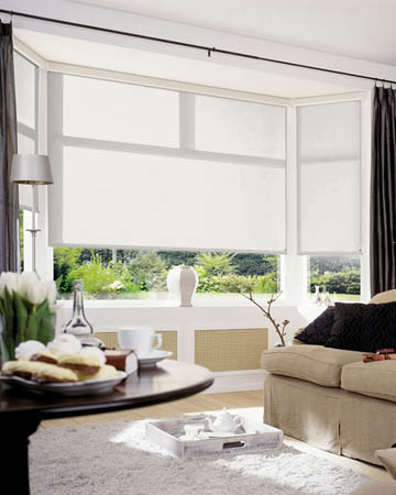 Elise White Roller Blinds