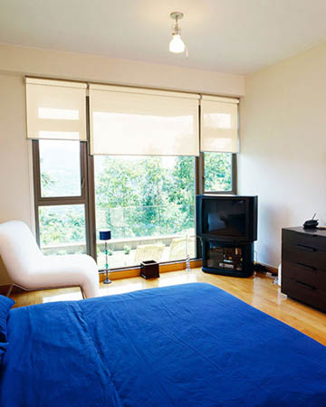 Solaris White Linen Roller Blinds