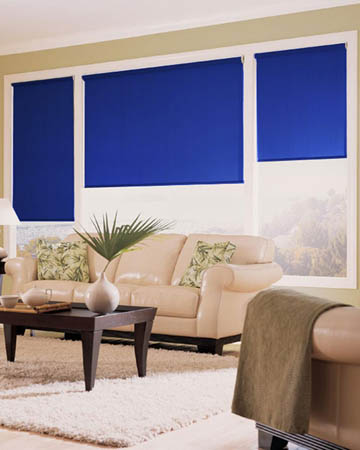 Olympian Blue Roller Blinds
