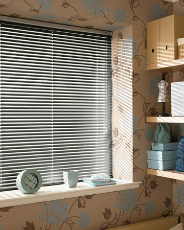 Lustrous Pewter Aluminium Venetian Blinds