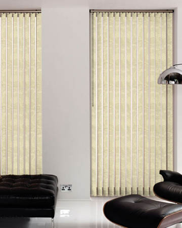 Global Ivy Cream Vertical Blinds