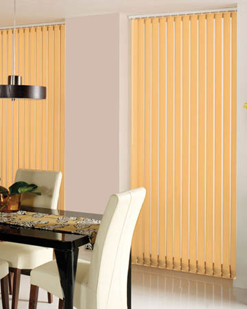 Global Plain Champagne Vertical Blinds
