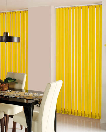 Global Plain Cyber Yellow Vertical Blinds