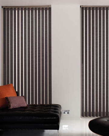 Global Plain Dark Shadow Vertical Blinds