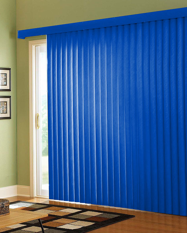 Blue Vertical Blinds